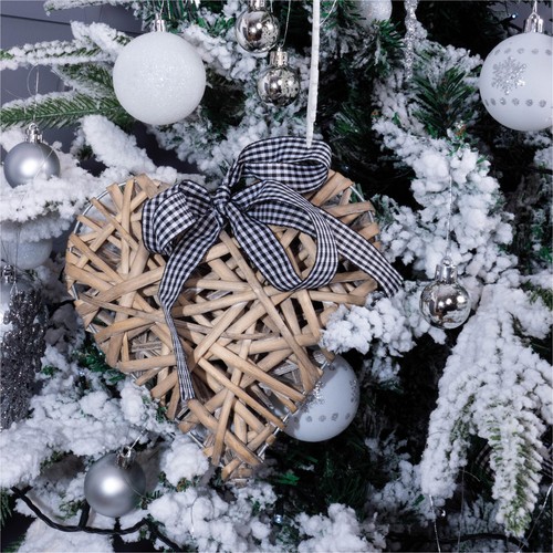 Grey natural wicker rustic - grey,
