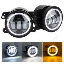2x 4 Inch 6000K LED Fog Lamp Driving Light For Jeep Grand Cherokee 2011~2013