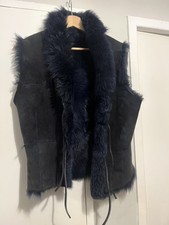 Blue Real Sheepskin Shearling