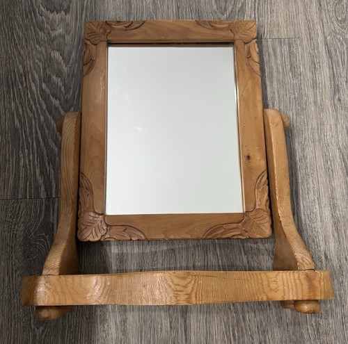 Vintage wooden vanity dressing - vintage,