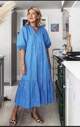 Zara embroidered blue floral - zara,