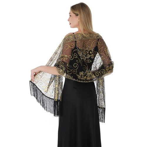 Pure color evening dress shawl - color,