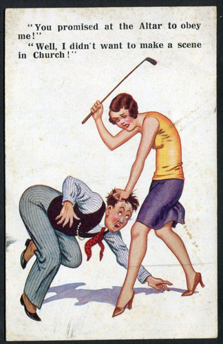 Comic golf flapper - comic, girl