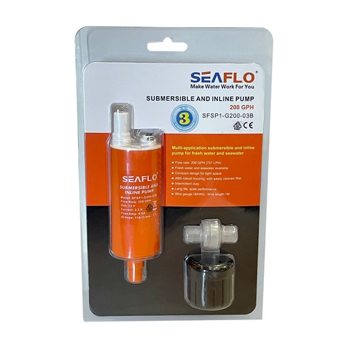 Seaflo submersible inline 12v - seaflo,