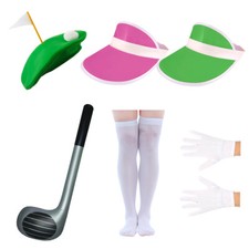 PUB GOLF COSTUME CHOICE VISOR HAT INFLATABLE HEN STAG BIRTHDAY FANCY DRESS LOT