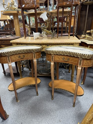 Pair louis marble - of,