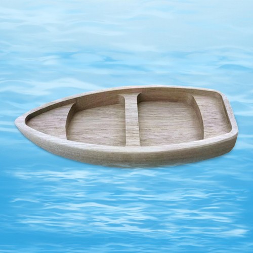 Wooden fishing boat model - wooden,