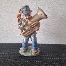 Rare Cortendorf Figurine - Tuba Blower, No.3080, Musician, 16.5 cm, Vintage