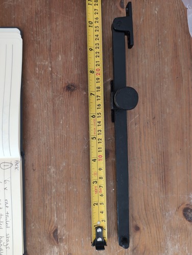Sliding door stay - sliding, black