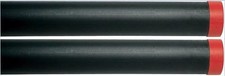 2  X Leeda 6ft 6" 3" Plastic Carp Rod Tubes Black With End Caps