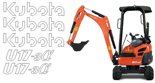 Kubota u17 mini digger - kubota,