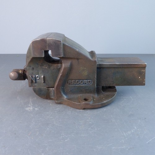 Vintage record bench vice - no, 1