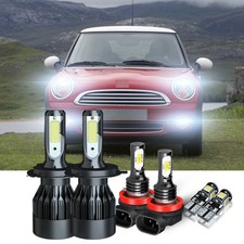 For Mini One R56 2006-2013 White Xenon LED High/Low/Fog/Side Headlight Bulbs kit