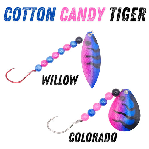 Cotton candy tiger worm - candy,