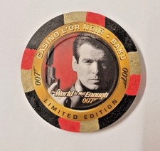 JAMES BOND THE WORLD IS NOT ENOUGH INKWORKS 1997 POKER CHIP C1 #280