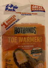 HotHands 2-Pair of Toe Warmers - Odor Absorbing - 8 Hours of Heat - EXP 2024