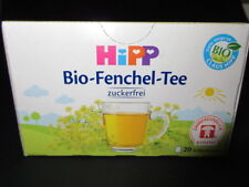 2 boxes HiPP Organic Fennel tea sugarfree 40 tea bags Made in Germany New