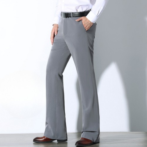 Men bell bottom stretch flared - men,