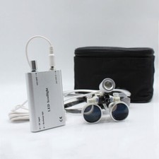 Dental 3.5X 420mm Surgical Binocular Loupes W/ Dentist LED Head Light Headlamp
