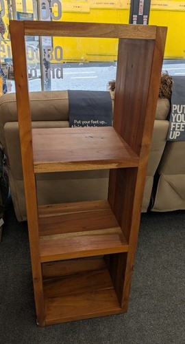 Solid wood bookcase - wood, tv