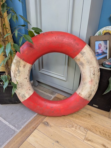 Vintage old life ring buoy - life,
