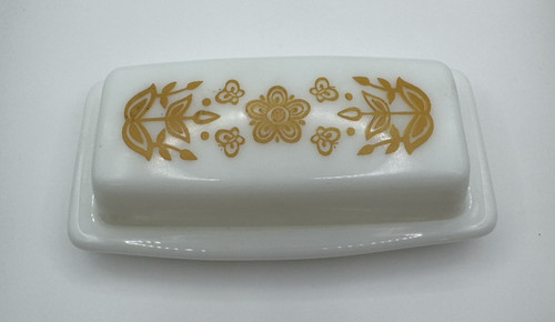 Vintage pyrex covered butter - pyrex,