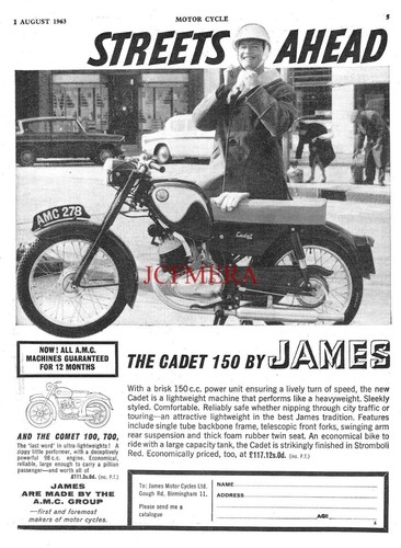 James cadet 150 - motor, cycle
