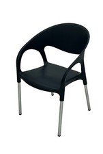 Grey plastic chairs - grey,
