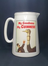 Guinness Advertising Jug OVERSIZED 'My Goodness, My Guinness' Ostrich RARE 
