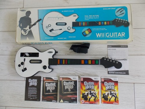 Boxed nintendo wii - nintendo, guitar