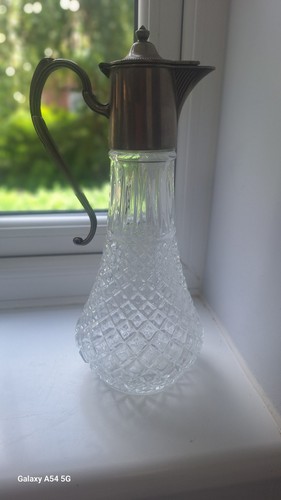 Vintage pressed glass claret - pressed,