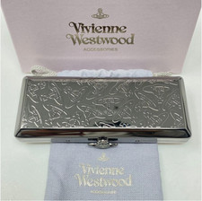 Vivienne Westwood Orb Cigarette Case Silver Metal Christmas Gift Brand New