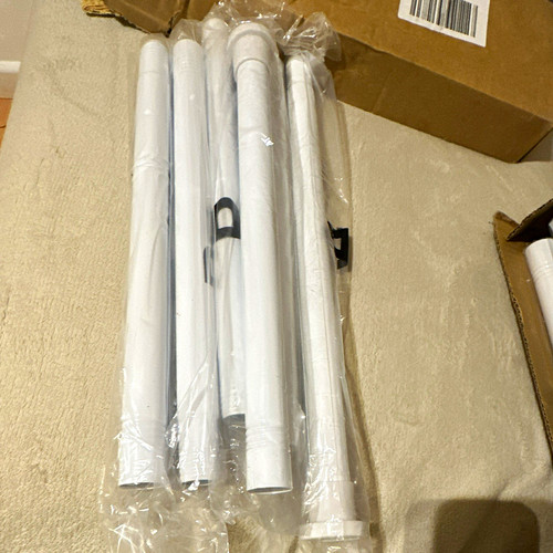 White metal tension curtain - tension,