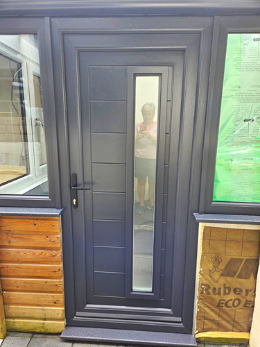 Modern grey pvc single front - modern,
