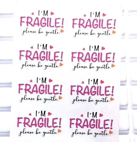 Fragile stickers 5cm - fragile,
