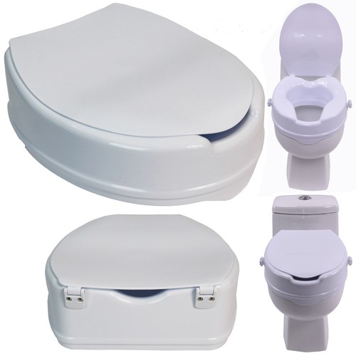 Raised toilet seat aid - raised,