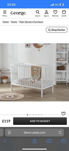 Brand new asda george - new, white