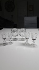 6 x Edinburgh Crystal Highland Cut Glasses 2 x Brandy 2 x Port  2 x liqueur 