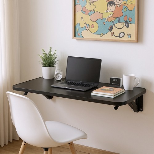 Folding wall mounted shelf - wall,