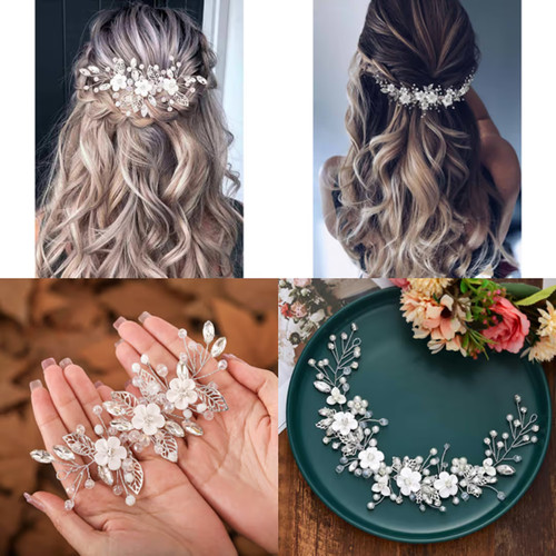 Bridal wedding hair vines - bridal,