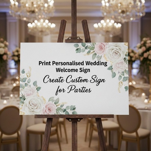 Custom wedding welcome - custom, sign