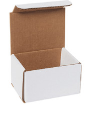 100 Pack 5x4x3 White Corrugated Shipping Mailer Packing Box Boxes 5" x 4" x 3"