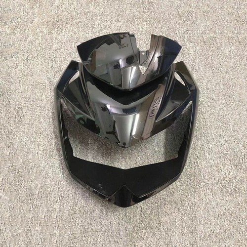 Bright black front head - black, neck