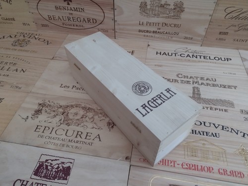 Wooden wine box crate - crate, with