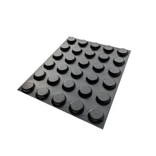 30 Black Self Adhesive Flat