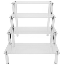  4 -Tier Cake Serving Platter Perfume Display Stand Acrylic Risers