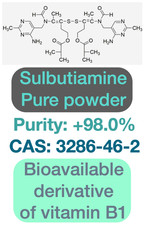 Sulbutiamine Powder |  25 g, 98% | Lipophilic Vit. B1 Derivative | EU Supplier
