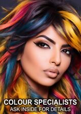 Hair Colour Specialist Bespoke Text Wording Poster Sign Business Hair Salon