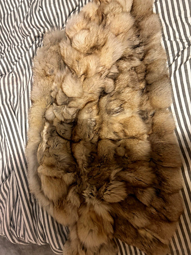 Women natural fox fur - natural,