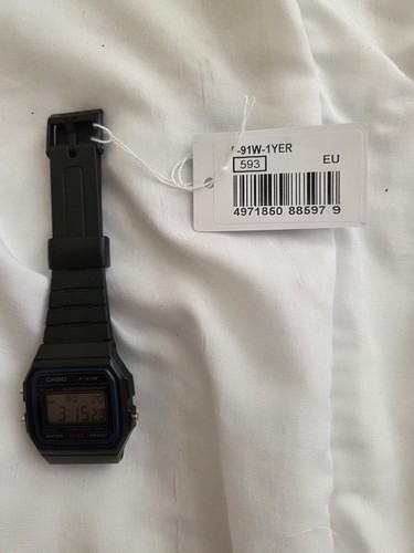 Casio 91w black - casio, f-91w